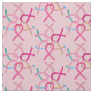 Tissu Rubans de sensibilisation au cancer du sein Matéri