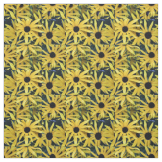 Tissu Rudbeckia Black Eyed Susans geo 1