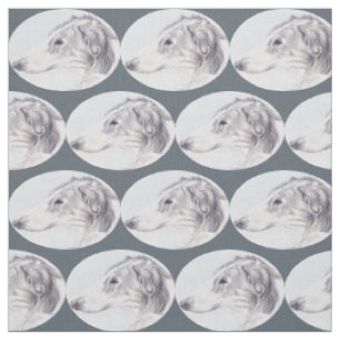 Tissu russe d'art de chien de chien-loup de barzo