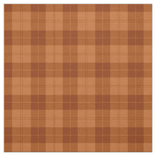 Tissu Russe Orange Buffalo Chèque De Plaid Ferme D'Auto