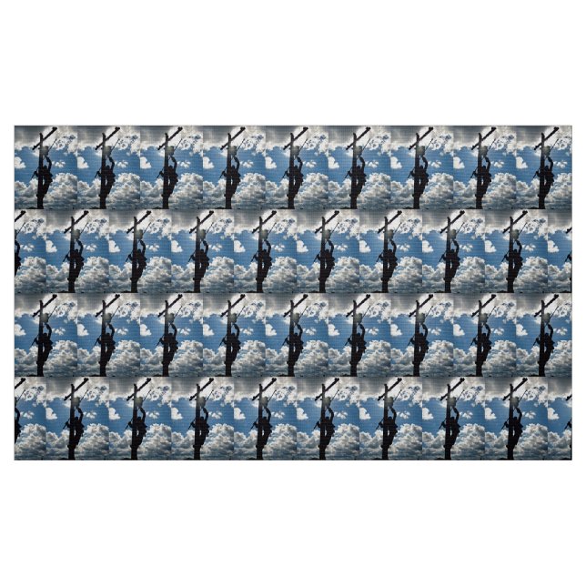 Tissu Rusty the Lineman Fabric (Fat Quarter)