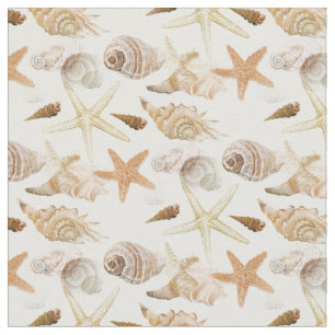 Tissu Sable de plage et coquillages Océan ou bord de me