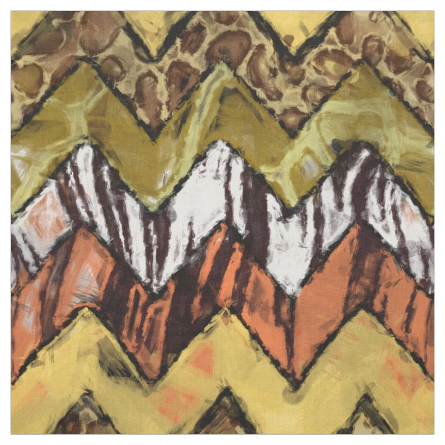 Tissu Safari de Chevron (Échantillon)