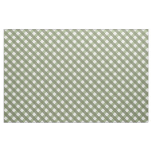 Tissu Sage Green En vichy Motif