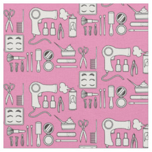 Tissu Salon de beauté Outils Cute Rose Blanc