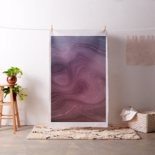 Tissu Sangria Strata   Moody Pink and Purple Luxe Agate