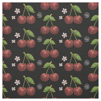 Tissu sans couture Cerise Pailletée