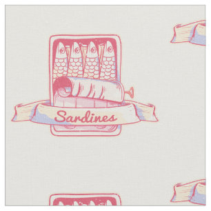 Tissu Sardines dans une boîte