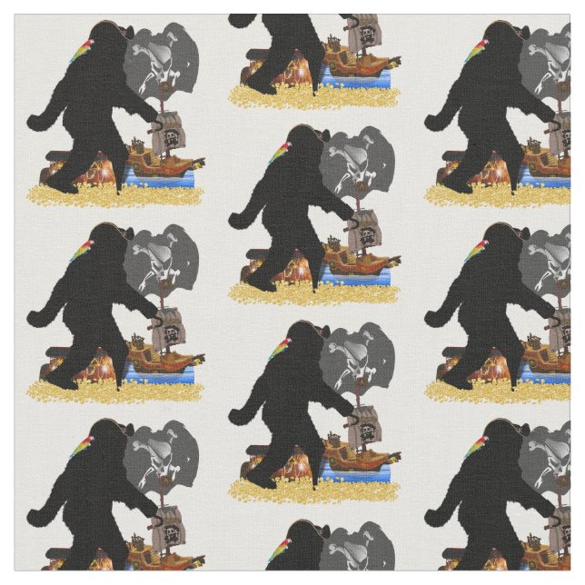 Tissu Sasquatch Pirate trésor coffre (Fermer)