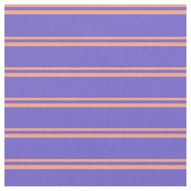 Tissu Saumon clair et Motif rayé bleu ardoise (Fermer)