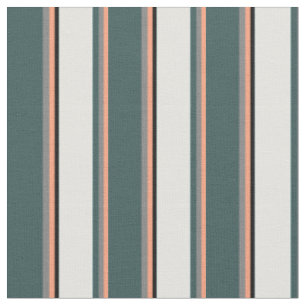 Tissu Saumon clair, gris, gris ardoise foncée, cyan et n