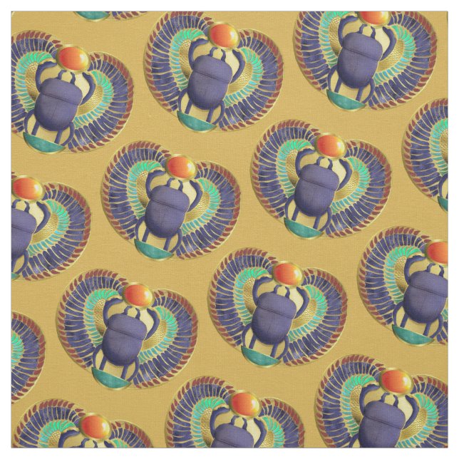 Tissu Scarabée à ailes d'or (Échantillon)