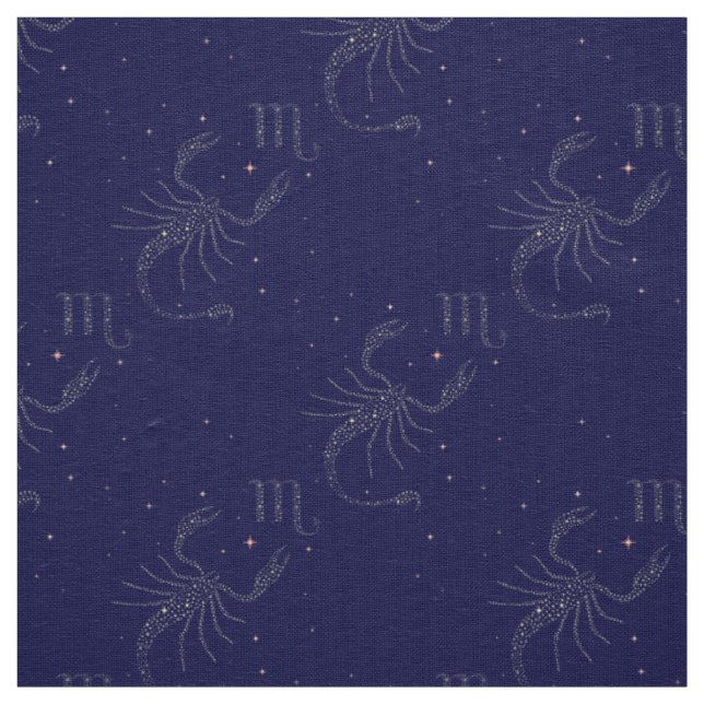 tissu scorpio étoiles (Échantillon)