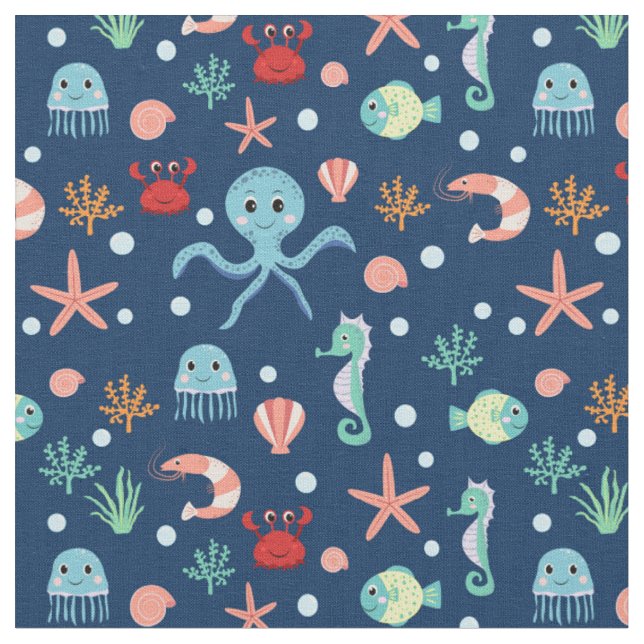 Tissu Sea World (Fermer)