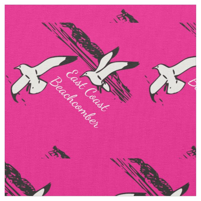 Tissu Seagull Beach East Coast Beachcomber fabric (Fermer)