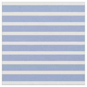 Tissu Sérénité bleue et amende blanche barrée