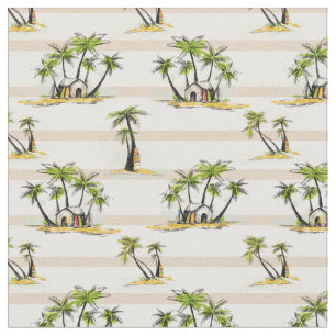 Tissu Shack tropical et paumes