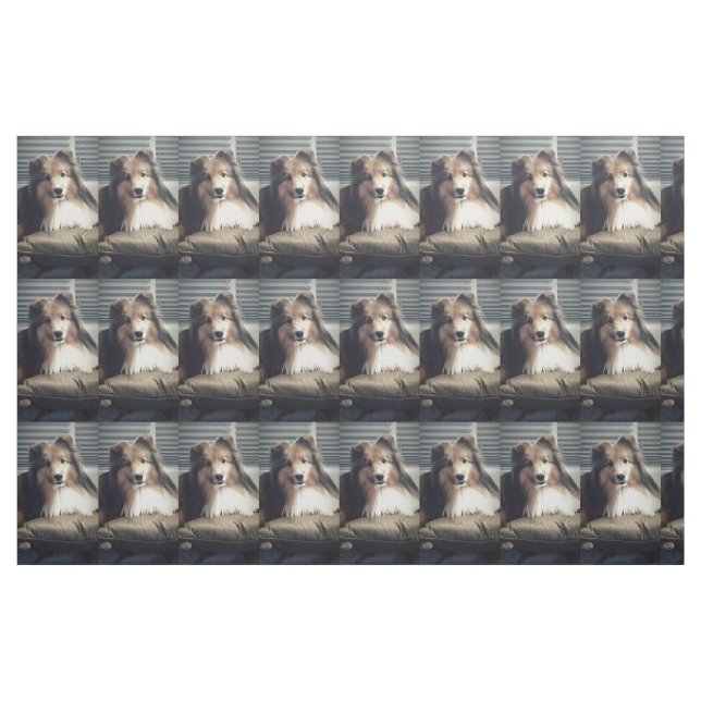 Tissu Sheltie sur le gros quart (Fat Quarter)