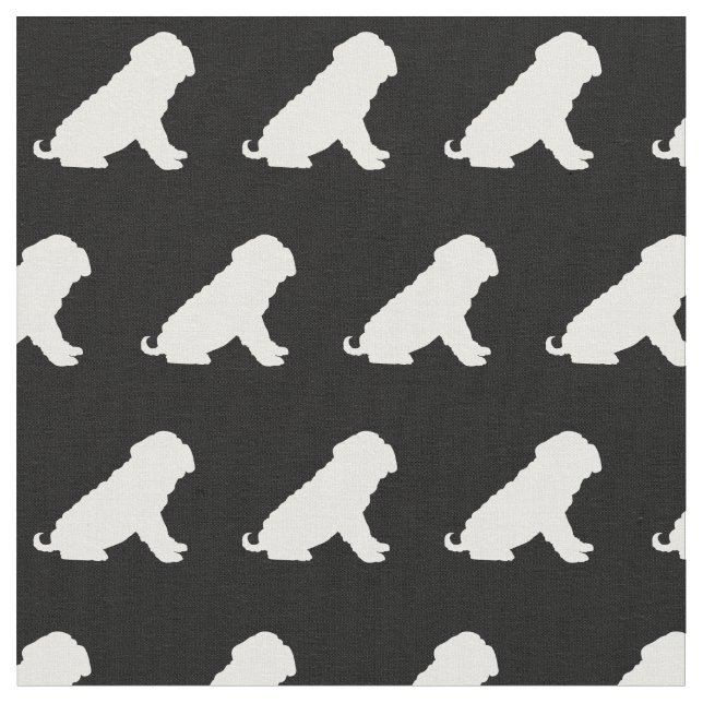 Tissu Silhouette de chien Shar Pei Animal de compagnie (Fermer)