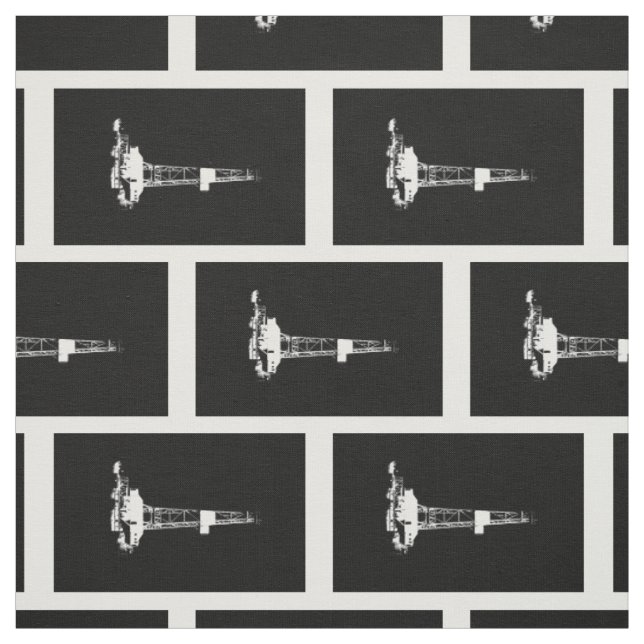 Tissu Silhouette de plate-forme de forage de forage de (Échantillon)