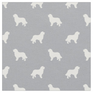 Tissu Silhouette grise du chien de montagne bernois