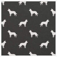 Silhouette noire du chien Kelpie australien