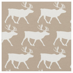 Tissu Silhouettes de caribou Tan Baby
