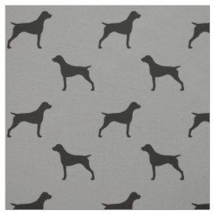 Tissu Silhouettes de chien Pointer Allemand à poil court