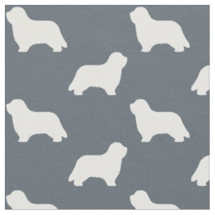 Tissu Silhouettes de Colley barbu Motif de chiens