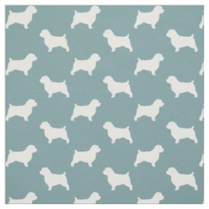 Tissu Silhouettes de race de chien Norfolk Terrier