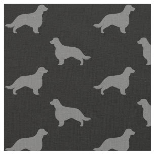Tissu Silhouettes d'espagnols de Welsh Springer à queue