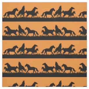 Tissu Silhouettes sauvages de Mustang
