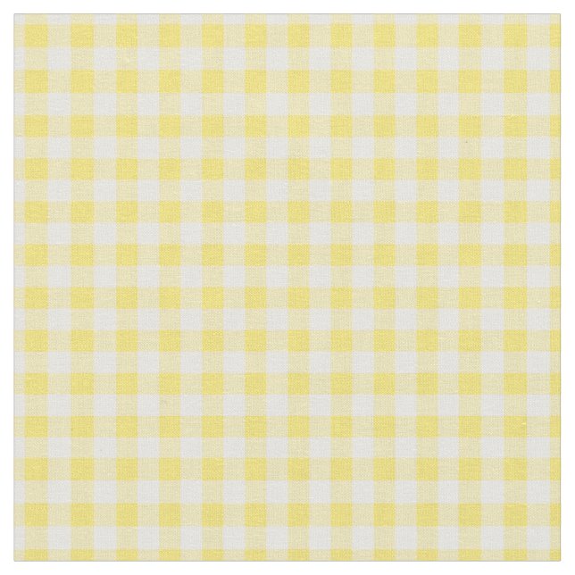 Tissu Simple Basic Sunny Yellow En vichy (Fermer)