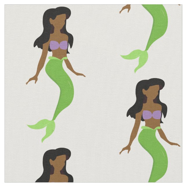 Tissu sirène africaine (Fermer)