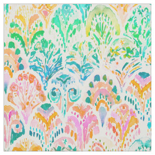 Tissu SIRÈNE d'échelle de poissons d'arc-en-ciel de