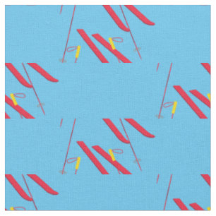 Tissu Ski Ski Ski hiver Rouge