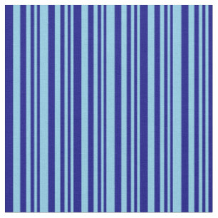 Tissu Sky Blue & Blue Lines/Stripes Motif
