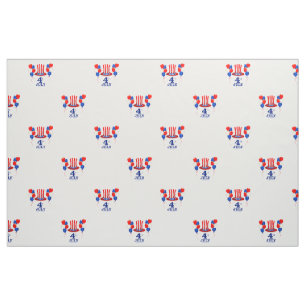 Tissu SlipperyJoe's classique du 4 juillet jour de l'ind