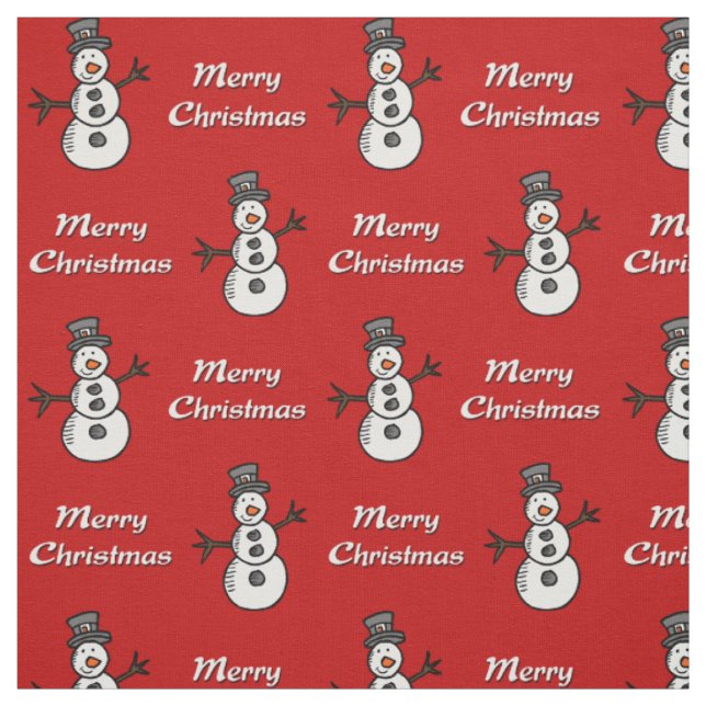 Tissu Snowman (Échantillon)