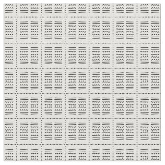 Tissu soala mudcloth ethnic arrow lines boho black white