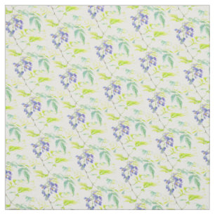 Tissu Solanum aquarelle botanique grimpant de pomm