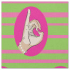 Sorority Life Toile rose et vert