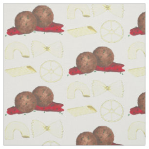 Tissu Spaghetti Pasta et boulettes de viande Cuisine ali