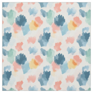 Tissu Splotches Abstraites de peinture arc-en-ciel Boho