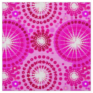 Tissu Starburbs et pingwheel, orchidée et magenta