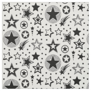 Tissu Stars Tattoos noir + vos idées