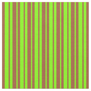 Tissu Stripes de Sienne et Chartreuse