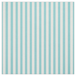 Tissu Stripes simples Motif Aqua/Blanc tendance