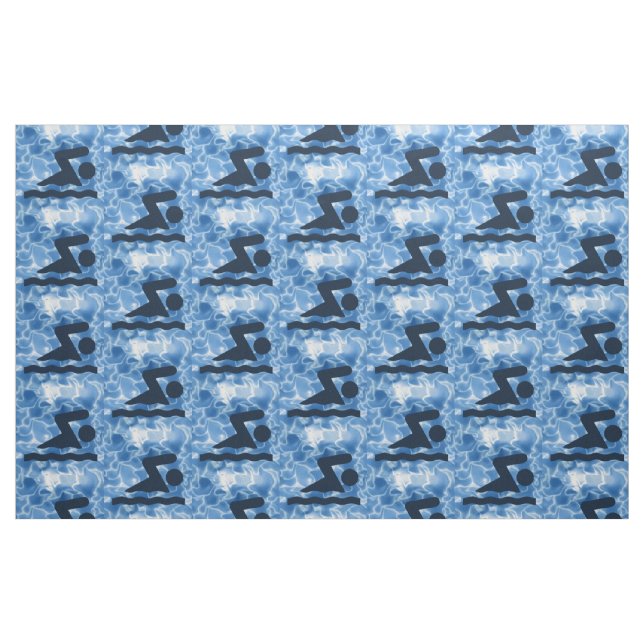 Tissu Structure de conception de natation (Fat Quarter)