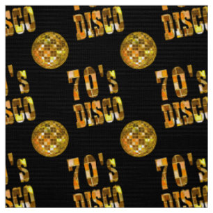 Tissu Structure de Motif Disco des années 70